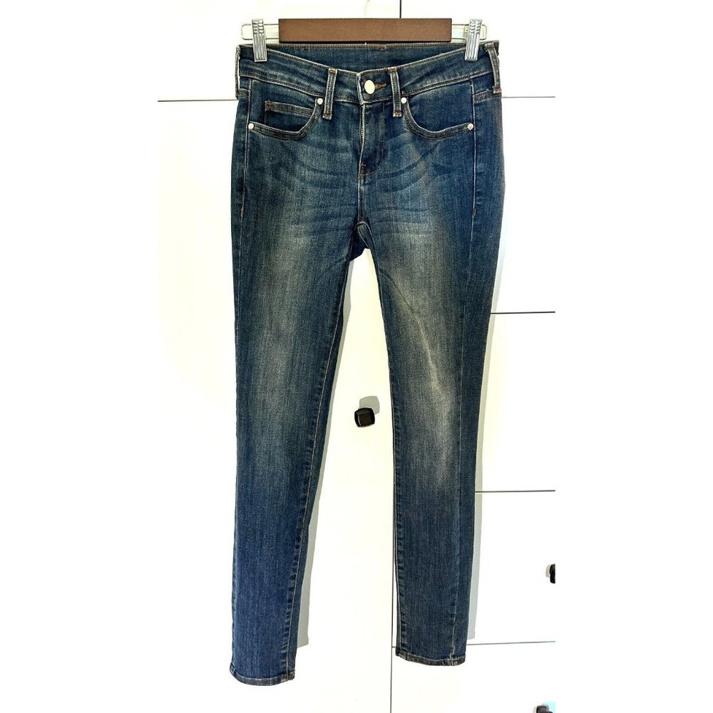 Mango MNG Jeans US 2 Electra Super Slim Medium Wash Denim Blue Jeans Skinny